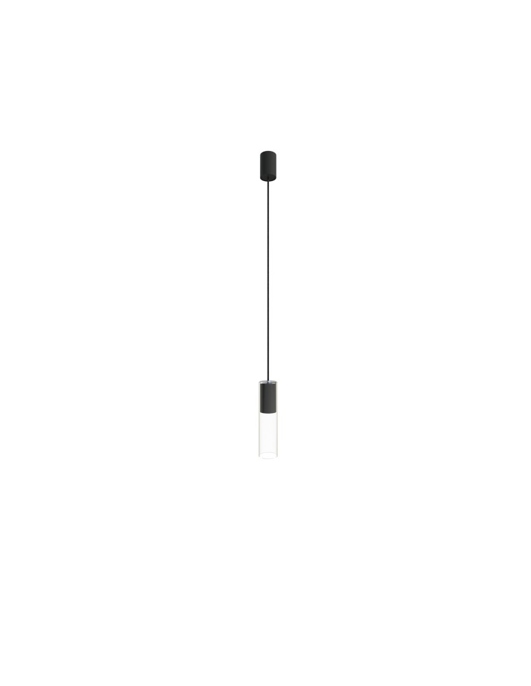 Nowodvorski CYLINDER M Sufitowa Wisząca Max moc 10W only LED GU10  Transparentny 7865