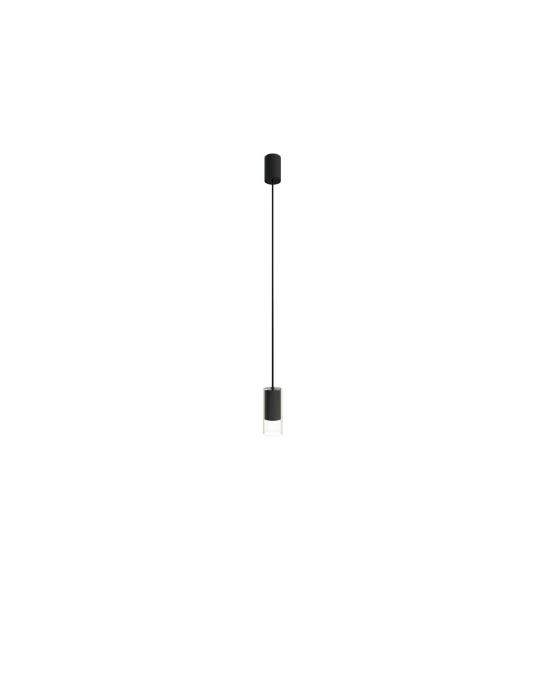 Nowodvorski CYLINDER S Sufitowa Wisząca Max moc 10W only LED GU10  Transparentny 7866