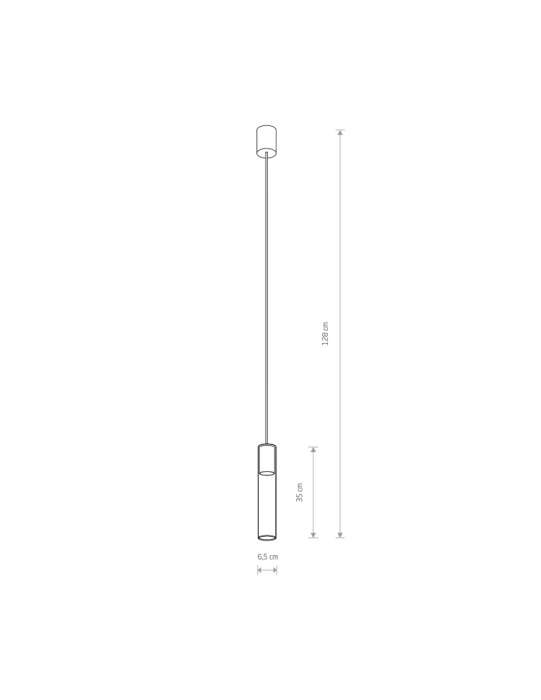 Lampy wiszące szklane - Nowodvorski CYLINDER L Sufitowa Wisząca Max moc 10W only LED GU10  Transparentny 7867 - product kolory-swiatla.pl 2