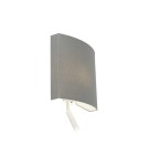 Kinkiety do czytania - Nowodvorski BORDE Ścienna Kinkiet z włącznikiem Max moc 40W, 10W only LED E27, G9  Szary 7987 - product 2
