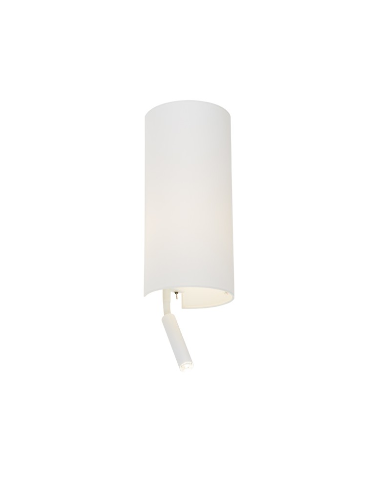 Nowodvorski VELERO Ścienna Kinkiet z włącznikiem Max moc 40W, 10W only LED E27, G9  Biały 7983