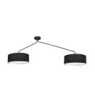 Lampy wiszące z abażurem - Nowodvorski FALCON Sufitowa Plafon/Przysufitowa Max moc 25W only LED E27  Czarny 7950 - product 1