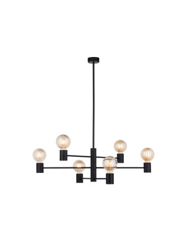 Nowodvorski RADIUS Sufitowa Plafon Max moc 6x60W E27  Czarny 7932 - produkt 2