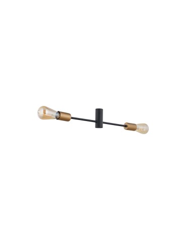 Nowodvorski ROTOR Sufitowa Plafon Max moc 2x60W E27  Czarny 7934