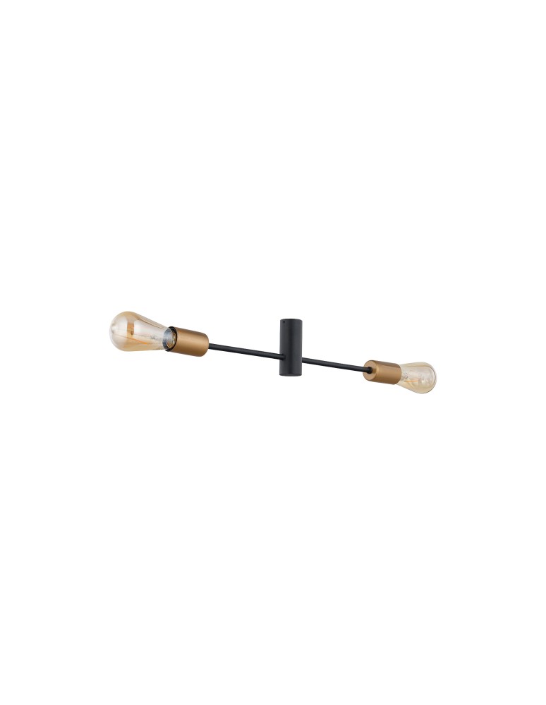 Nowodvorski ROTOR Sufitowa Plafon Max moc 2x60W E27  Czarny 7934