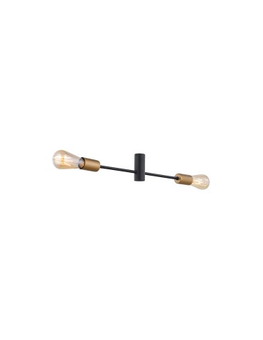 Nowodvorski ROTOR Sufitowa Plafon Max moc 2x60W E27  Czarny 7934 - produkt 2