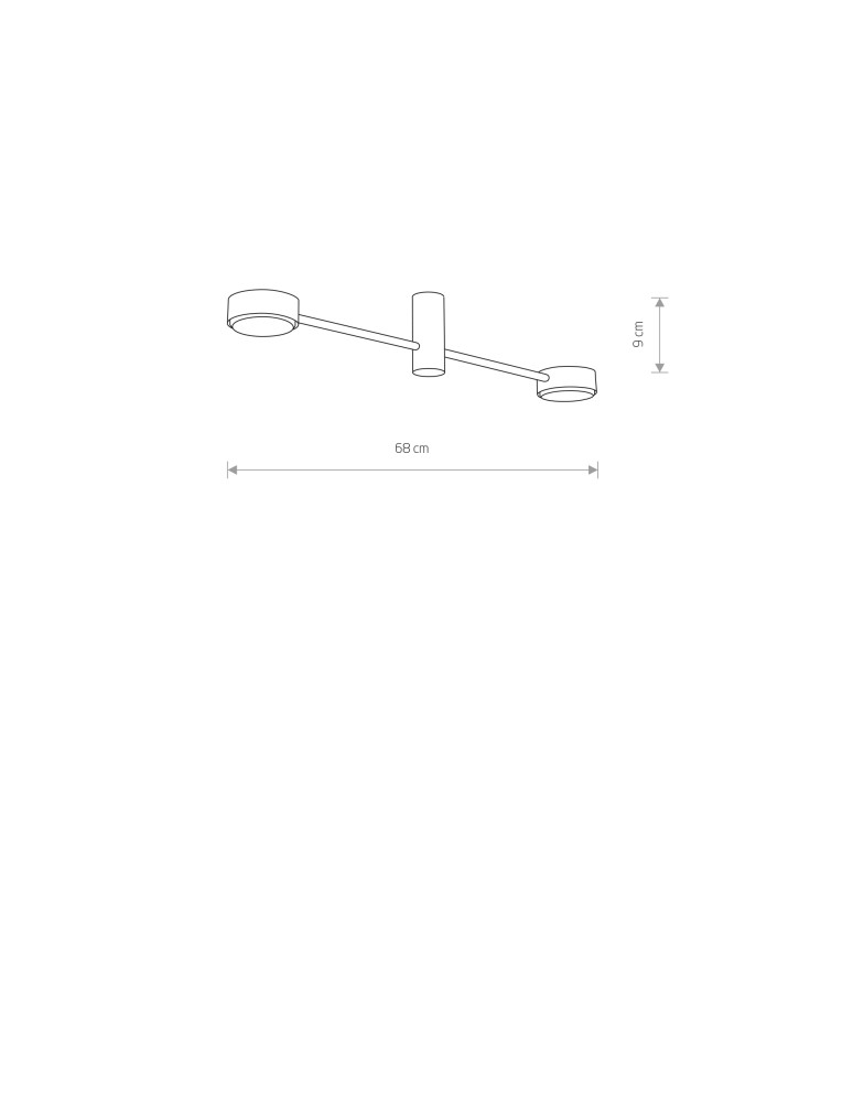 Lampy sufitowe loftowe - industrialne - Nowodvorski ORBIT Sufitowa Plafon Max moc 2x8W GX53  Czarny 7943 - product kolory-swiatla.pl 3