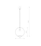 Lampy wiszące kule - Nowodvorski SPHERE XL Sufitowa Wisząca Max moc 40W E27  Transparentny 7846 - product 3