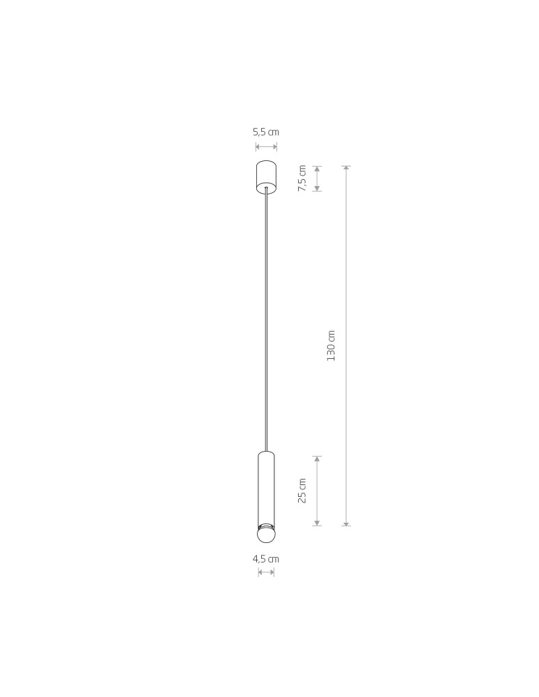 Lampy wiszące - Nowodvorski BATON Sufitowa Wisząca Max moc 10W only LED E27  Mosiądz 7851 - product kolory-swiatla.pl 3