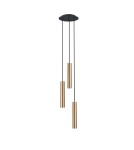 Lampy wiszące potrójne - Nowodvorski BATON Sufitowa Wisząca Max moc 10W only LED E27  Mosiądz 7855 - product 2