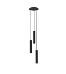 Lampy wiszące potrójne - Nowodvorski BATON Sufitowa Wisząca Max moc 10W only LED E27  Czarny 7856 - product 2