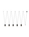 Nowodvorski MORE TONE Sufitowa Wisząca Max moc 10W only LED GU10  Czarny 7817