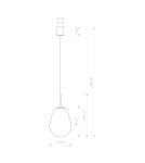 Lampy wiszące szklane - Nowodvorski PEAR S Sufitowa Wisząca Max moc 40W E27  Transparentny 7800 - product 4