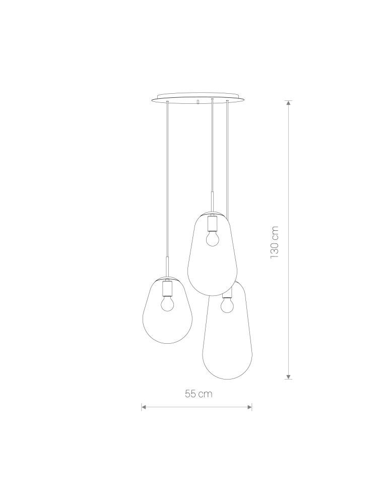 Nowodvorski PEAR Sufitowa Wisząca Max moc 40W E27  Transparentny 7794