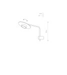 Kinkiety na wysięgniku - Nowodvorski DISK Ścienna Kinkiet Max moc 8W GX53  Czarny 7645 - product 3