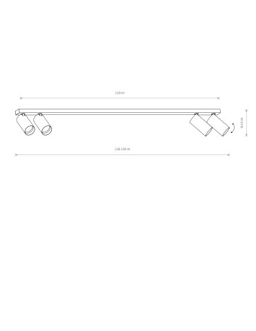 Nowodvorski MONO Reflektor/Spot Max moc 10W only LED GU10  Czarny 7843 - produkt 2