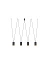 Nowodvorski MORE TONE Sufitowa Wisząca Max moc 10W only LED GU10  Czarny 7814