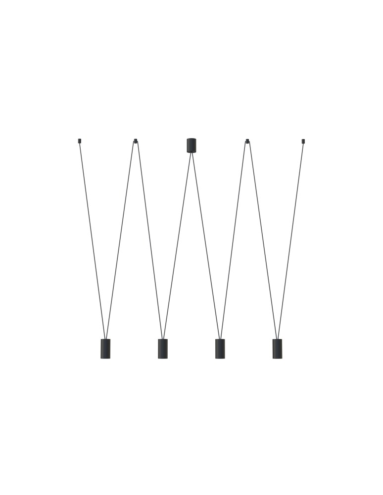 Nowodvorski MORE EYE Sufitowa Wisząca Max moc 10W only LED GU10  Czarny 7822