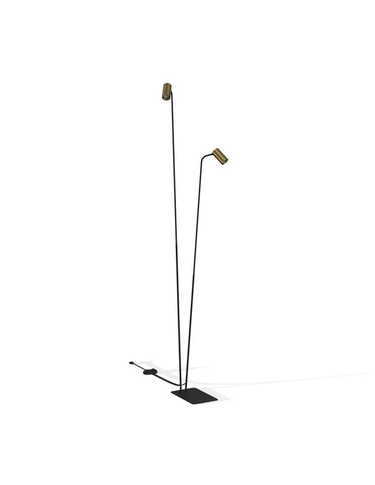 Nowodvorski MONO Podłogowa Max moc 10W only LED GU10  Mosiądz 7712
