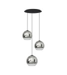 Lampy wiszące potrójne - Nowodvorski GLOBE PLUS Sufitowa Wisząca Max moc 60W E27  Chrom 7607 - product 1