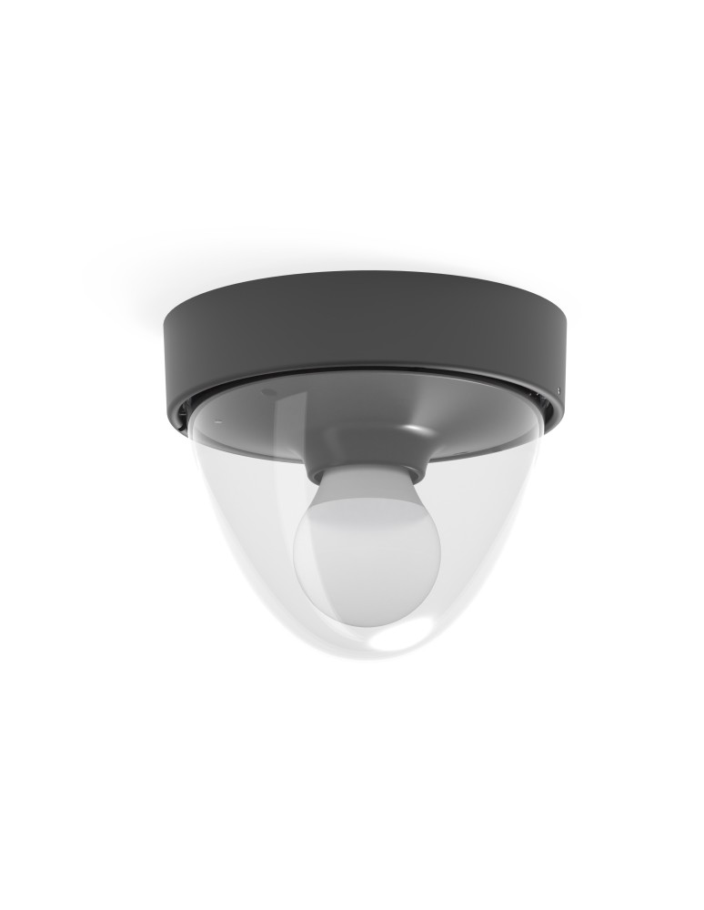 Nowodvorski NOOK Zewnętrzna Sufitowa Plafon Max moc 1x10W only LED E27 IP44 Czarny 7978