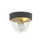 Lampy zewnętrzne sufitowe - Nowodvorski NOOK Zewnętrzna Sufitowa Plafon Max moc 1X10W only LED E27 IP44 Złoty 7976 - product 1