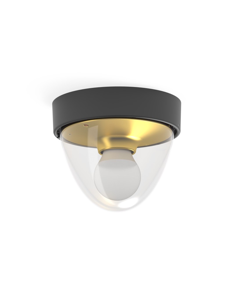 Nowodvorski NOOK SENSOR Sufitowa Plafon Max moc 1X10W only LED E27 IP44 Złoty 7975