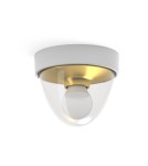 Lampy zewnętrzne sufitowe - Nowodvorski NOOK Zewnętrzna Sufitowa Plafon Max moc 1x10W only LED E27 IP44 Złoty 7970 - product 1