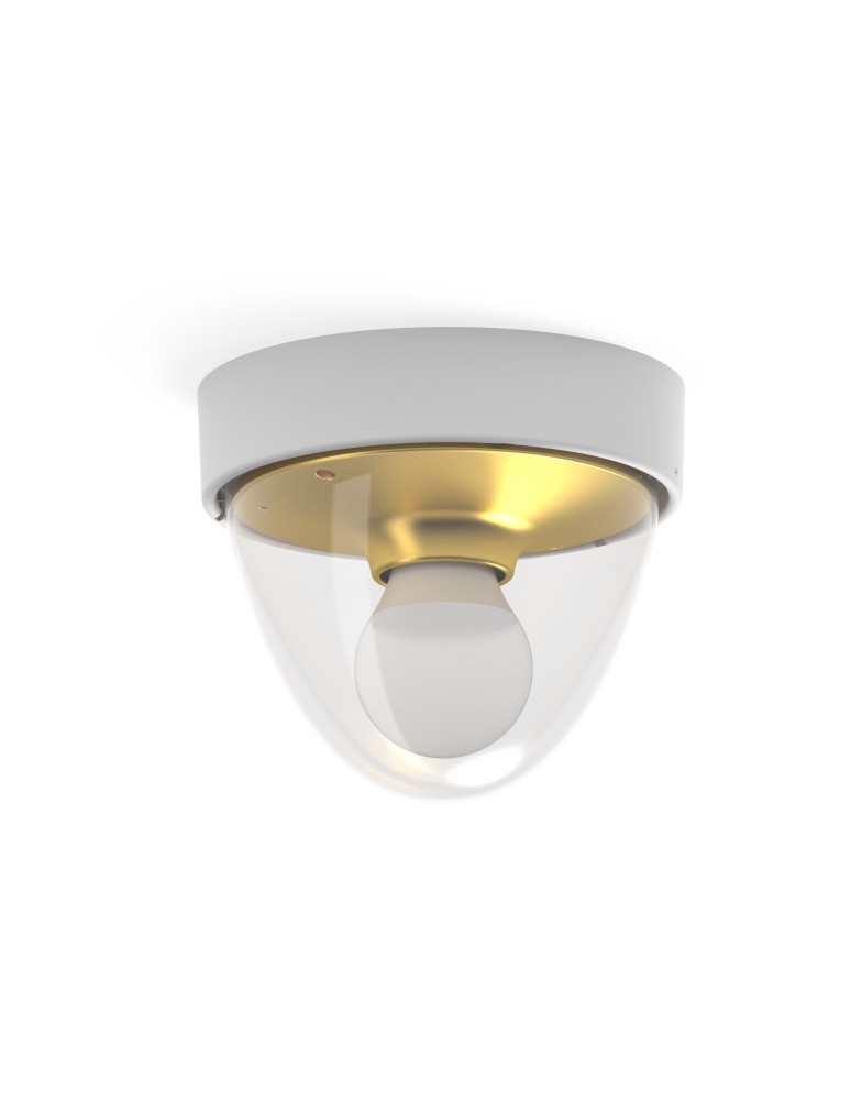 Nowodvorski NOOK Zewnętrzna Sufitowa Plafon Max moc 1x10W only LED E27 IP44 Złoty 7970