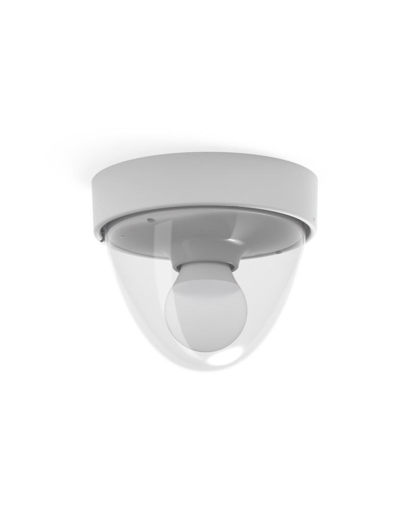 Nowodvorski NOOK Zewnętrzna Sufitowa Plafon Max moc 1x10W only LED E27 IP44 Biały 7972