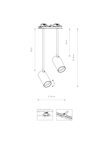 Nowodvorski MONO SURFACE LONG Spot Podtynkowa Max moc 10W only LED GU10  Czarny 7682 - produkt 2