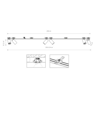 Nowodvorski MONO SURFACE Spot Podtynkowa Max moc 10W only LED GU10  Czarny 7837 - produkt 2