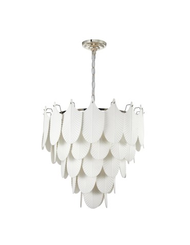 Cosmolight Lampa wisząca PALERMO P21473WH nikiel, biały - produkt 2