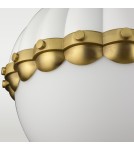 Kinkiety w stylu Modern Classic - Cosmolight Kinkiet PRALINES W01237WH biały, mosiądz - product 2