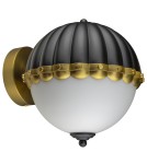 Kinkiety w stylu Modern Classic - Cosmolight Kinkiet PRALINES W01244BK czarny, mosiądz - product 1