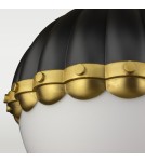 Kinkiety w stylu Modern Classic - Cosmolight Kinkiet PRALINES W01244BK czarny, mosiądz - product 2