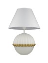 Cosmolight Lampa stołowa PRALINES T01268WH biały, mosiądz
