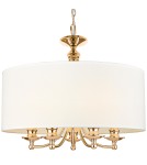 Lampy wiszące w stylu Hampton - Cosmolight Lampa wisząca ABU DHABI P05896AU-WH złoty - product 1