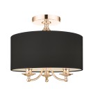 Lampy sufitowe Hampton - Cosmolight Plafon ABU DHABI C03480AU-BK złoty - product 1
