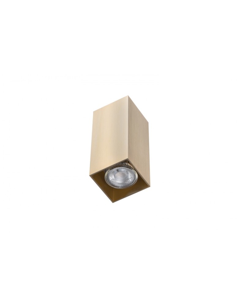 Oprawy sufitowe na wymienne źródło światła - Azzardo Natynkowa VELIA SQUARE 2 (brass) 2xGU10 złota AZ4402 - produkt kolory-swiatla.pl 1