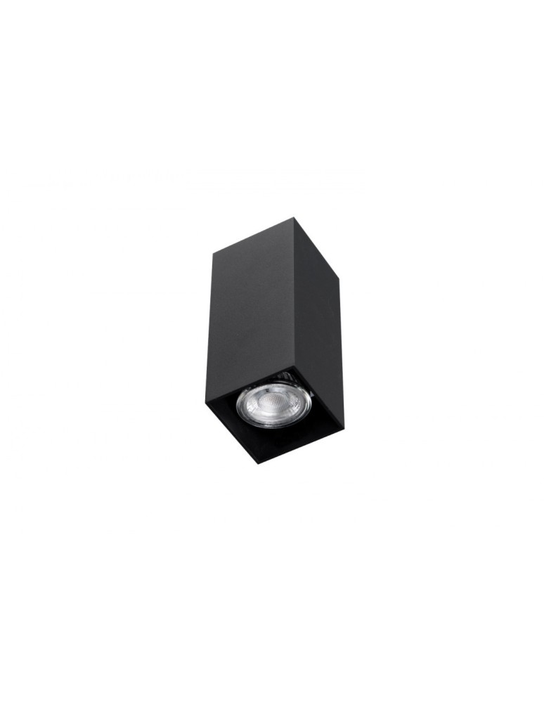 Oprawy sufitowe na wymienne źródło światła - Azzardo Natynkowa VELIA SQUARE 2 (black) 2xGU10 biała AZ4401 - produkt kolory-swiatla.pl 1