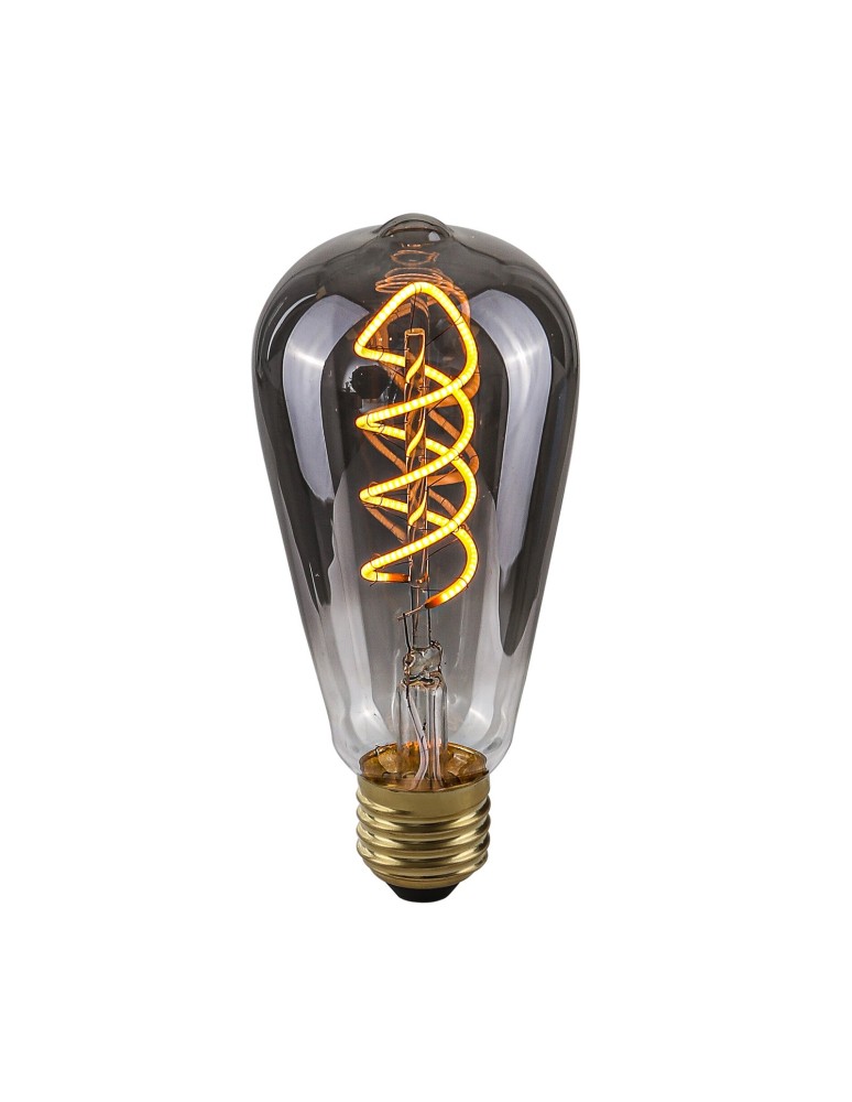 ITALUX  Spiral Smoke Żarówka LED E27 4W 2200K 90lm Dymiony 801551 ST64 ITALUX  Spiral Smoke Żarówka LED E27 4W 2200K 90lm Dymiony 801551 ST64