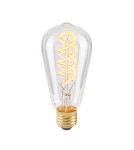 Żarówki Edisona LED E27 230V - ITALUX  Spiral Clear Żarówka LED E27 4W 2200K 175lm Przezroczysty 801501 ST64 - product 1