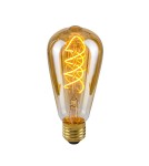 ITALUX  Spiral Amber Żarówka LED E27 4W 2200K 90lm Bursztynowy LDS-ST64-SA ST64 ITALUX  Spiral Amber Żarówka LED E27 4W 2200K 90lm Bursztynowy LDS-ST64-SA ST64