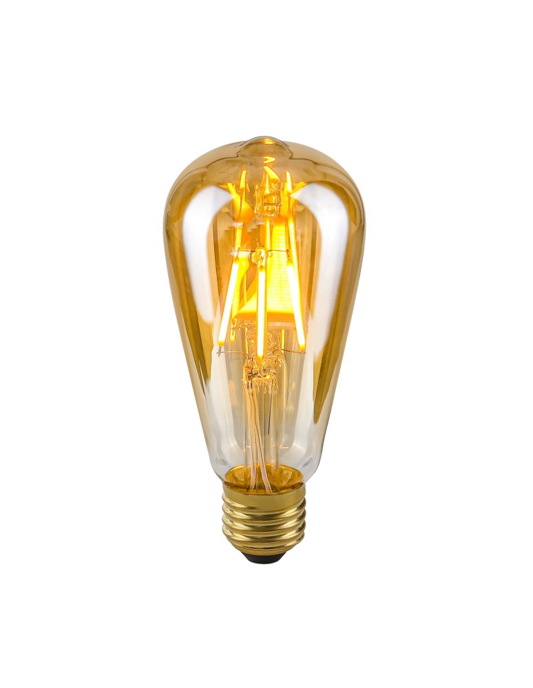 ITALUX  Amber Żarówka LED E27 4W 2200K 400lm Bursztynowy LDS-ST64-A ST64 ITALUX  Amber Żarówka LED E27 4W 2200K 400lm Bursztynowy LDS-ST64-A ST64