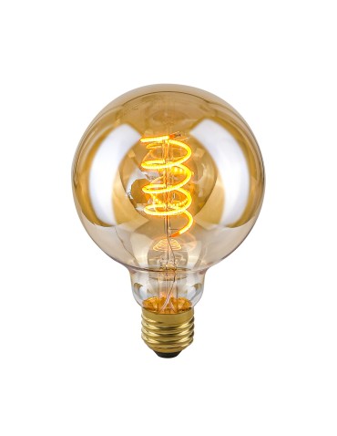 ITALUX Spiral Amber Żarówka LED E27 4W 2200K 90lm Bursztynowy LDS-G95-SA G95