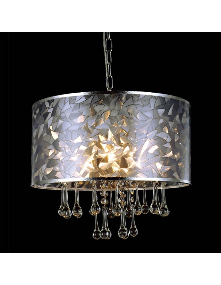 Lampy wiszące - ITALUX Cleo Wisząca E14 3x40W Chrom/Biały MDM2027/3 - produkt kolory-swiatla.pl 1
