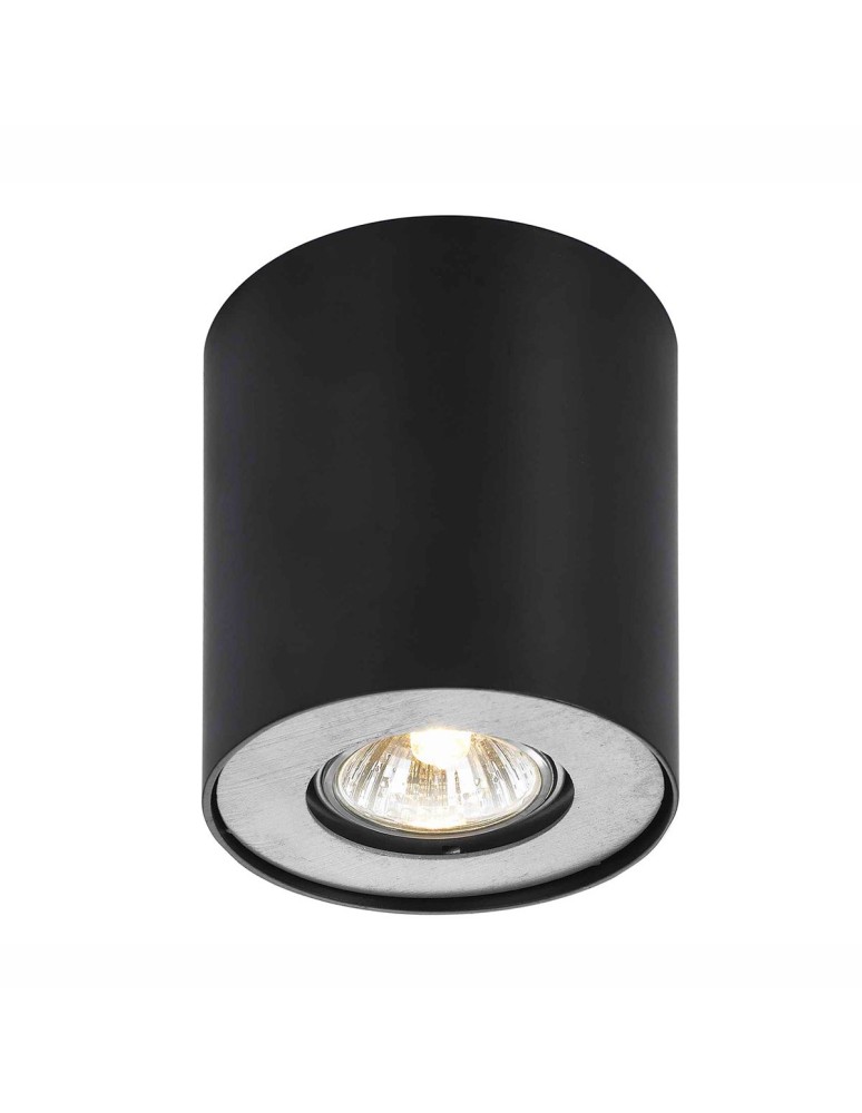 Oprawy sufitowe na wymienne źródło światła - ITALUX Shannon Natynkowa GU10 1xGU10 50W /LED zintegrowany 4W Czarny FH31431B-BL - produkt kolory-swiatla.pl 1