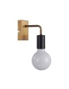 ITALUX Irina Kinkiet E27 1x60W Czarny/Złoty MB-H1721401-W1 G/B