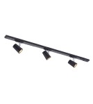 Gotowe zestawy szynoprzewodów - ITALUX Astley Szynoprzewody Zestaw GU10 3x35W Czarny 914021 BL - product 1